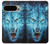 S0752 Blue Fire Grim Wolf Case For Google Pixel 9 Pro