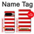 S2364 Red and White Striped Case For Google Pixel 9 Pro