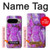 S2907 Purple Turquoise Stone Case For Google Pixel 9 Pro