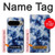 S3439 Fabric Indigo Tie Dye Case For Google Pixel 9 Pro
