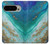 S3920 Abstract Ocean Blue Color Mixed Emerald Case For Google Pixel 9 Pro