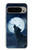 S3693 Grim White Wolf Full Moon Case For Google Pixel 9 Pro XL