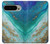 S3920 Abstract Ocean Blue Color Mixed Emerald Case For Google Pixel 9 Pro XL