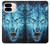 S0752 Blue Fire Grim Wolf Case For Google Pixel 9 Pro Fold