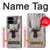 S2505 Reindeer Head Old Wood Texture Graphic Case For Google Pixel 9 Pro Fold