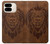 S2529 Leo Zodiac Tattoo Brown Graphic Print Case For Google Pixel 9 Pro Fold