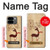 S3081 Wooden Raindeer Graphic Printed Case For Google Pixel 9 Pro Fold