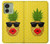 S2443 Funny Pineapple Sunglasses Kiss Case For Motorola Edge (2023), Edge 40