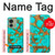 S2688 Aqua Copper Turquoise Gemstone Graphic Case For Motorola Edge (2023), Edge 40