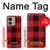 S2931 Red Buffalo Check Pattern Case For Motorola Edge (2023), Edge 40