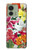 S3205 Retro Art Flowers Case For Motorola Edge (2023), Edge 40
