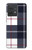 S3452 Plaid Fabric Pattern Case For Motorola Edge 40 Neo