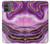 S3896 Purple Marble Gold Streaks Case For Motorola Moto G14