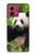 S1073 Panda Enjoy Eating Case For Motorola Moto G84