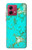 S2377 Turquoise Gemstone Texture Graphic Printed Case For Motorola Moto G84