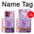 S2690 Amethyst Crystals Graphic Printed Case For Motorola Moto G84