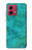 S3147 Aqua Marble Stone Case For Motorola Moto G84