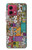 S3879 Retro Music Doodle Case For Motorola Moto G84