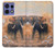S1292 Dusty Elephant Egrets Case For Motorola Edge 50 Pro