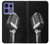 S1672 Retro Microphone Jazz Music Case For Motorola Edge 50 Pro