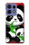 S3929 Cute Panda Eating Bamboo Case For Motorola Edge 50 Pro