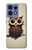 S0360 Coffee Owl Case For Motorola Edge 50 Fusion