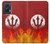 S2803 Fire Red Devil Spear Symbol Case For Motorola Edge 50 Fusion