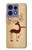 S3081 Wooden Raindeer Graphic Printed Case For Motorola Edge 50 Fusion