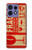 S3552 Vintage Fragile Label Art Case For Motorola Edge 50 Fusion