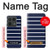S2767 Navy White Striped Case For Motorola Edge 50 Ultra