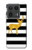 S2794 Black and White Striped Deer Gold Sparkles Case For Motorola Edge 50 Ultra
