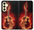 S0415 Fire Guitar Burn Case For Samsung Galaxy S24 FE