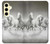 S0933 White Horses Case For Samsung Galaxy S24 FE