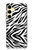 S3056 Zebra Skin Texture Graphic Printed Case For Samsung Galaxy S24 FE