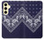 S3357 Navy Blue Bandana Pattern Case For Samsung Galaxy S24 FE