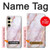 S3482 Soft Pink Marble Graphic Print Case For Samsung Galaxy S24 FE