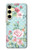 S3494 Vintage Rose Polka Dot Case For Samsung Galaxy S24 FE
