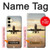 S3837 Airplane Take off Sunrise Case For Samsung Galaxy S24 FE
