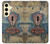 S3955 Vintage Keyhole Weather Door Case For Samsung Galaxy S24 FE