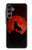 S2955 Wolf Howling Red Moon Case For Samsung Galaxy A16 5G