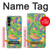 S3273 Flower Line Art Pattern Case For Samsung Galaxy A16 5G