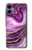 S3896 Purple Marble Gold Streaks Case For Samsung Galaxy A06