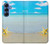 S0911 Relax at the Beach Case For Samsung Galaxy S25