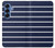 S2767 Navy White Striped Case For Samsung Galaxy S25