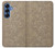 S3466 Gold Rose Pattern Case For Samsung Galaxy S25