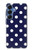 S3533 Blue Polka Dot Case For Samsung Galaxy S25