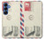S3551 Vintage Airmail Envelope Art Case For Samsung Galaxy S25