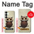 S0360 Coffee Owl Case For Samsung Galaxy S25 Plus