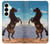 S0934 Wild Black Horse Case For Samsung Galaxy S25 Plus