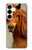 S1595 Beautiful Brown Horse Case For Samsung Galaxy S25 Plus